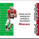 Alabama Crimson Tide Colored Football Field Thank You Cards