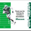 Michigan State Spartans Colored Football Field Thank You Cards