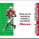 Ohio State Buckeyes Colored Football Field Thank You Cards