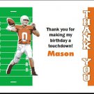 Texas Longhorns Colored Football Field Thank You Cards