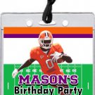 Clemson Tigers Colored Football Field VIP Pass Invitations