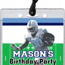 North Carolina Tar Heels Colored Football Field VIP Pass Invitations