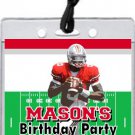 Ohio State Buckeyes Colored Football Field VIP Pass Invitations