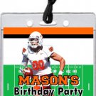 Oklahoma State Cowboys Colored Football Field VIP Pass Invitations