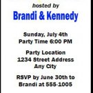 4th of July Celebration Ticket Invitation