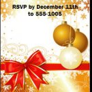Gift Wrapped Holiday Party Ticket Invitations