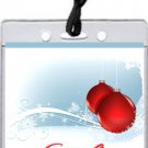 Red Ornament Christmas Party VIP Pass Invitations