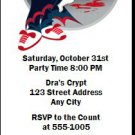 Vampire Cartoon Halloween Party Ticket Invitation