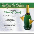 Champagne New Years Party Invitations