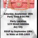 Lady with Style Bachelorette Party Ticket Invitation