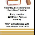 The Manhattan Bachelor Party Ticket Invitations