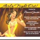 African Tigress Girls Night Out Invitations