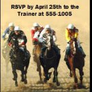 Kentucky Derby The Race Is On Party Ticket Invitations