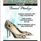 A Choo Stiletto Birthday Party Invitations