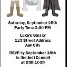 Galaxy Wars Birthday Party Ticket Invitation