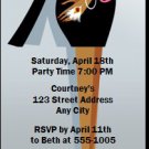 Little Black Dress Dark Party Ticket Invitation