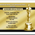 Oscar Awards Golden Birthday Party Invitation