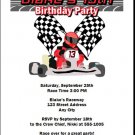 Go Kart Racer Birthday Party Invitation