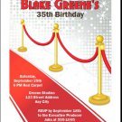 Hollywood Red Carpet Birthday Party Invitation