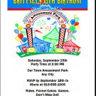 Amusement Park Birthday Party Invitation