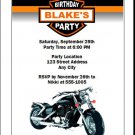 Motorcycle Birthday Party Invitations