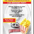 Movie Party Birthday Invitations