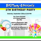 Theme Park Birthday Party Invitation