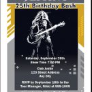 Rock Star Birthday Party Invitation