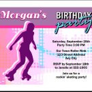 Roller Skater Birthday Party Invitations