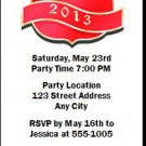 Crest Graduation Party Ticket Invitation