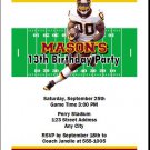 Redskins Colored Football Birthday Party Invitation