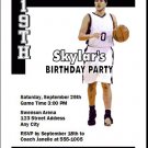Brooklyn Nets Colored Basketball Party Invitations