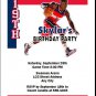 Washington Wizards Colored Basketball Party Invite