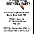 New York Knicks Colored Basketball Party Ticket Invitations