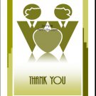 Olive Grooms Gay Wedding Thank You Card