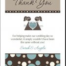 Shapes Blue Lesbian Wedding TY Postcard