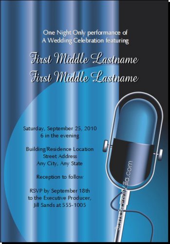 The Wedding Singer Wedding Invitation 5x7 Flat