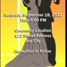 Sherbert Dance Wedding Ticket Invitations