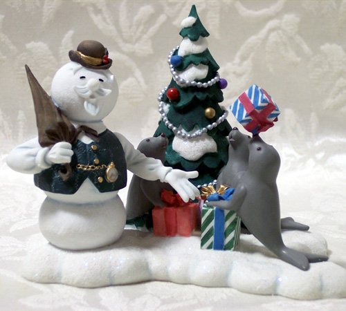 jim shore rudolph and sam the snowman