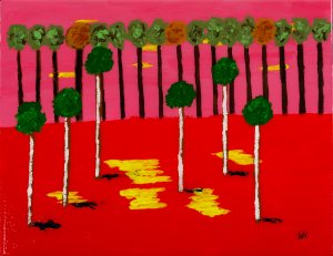 SHADOWS ON RED