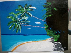 Palms Over Water