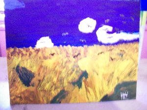 Wheatfield and Crows