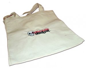 Cream Tote With Optimistic Deadbeat Logo