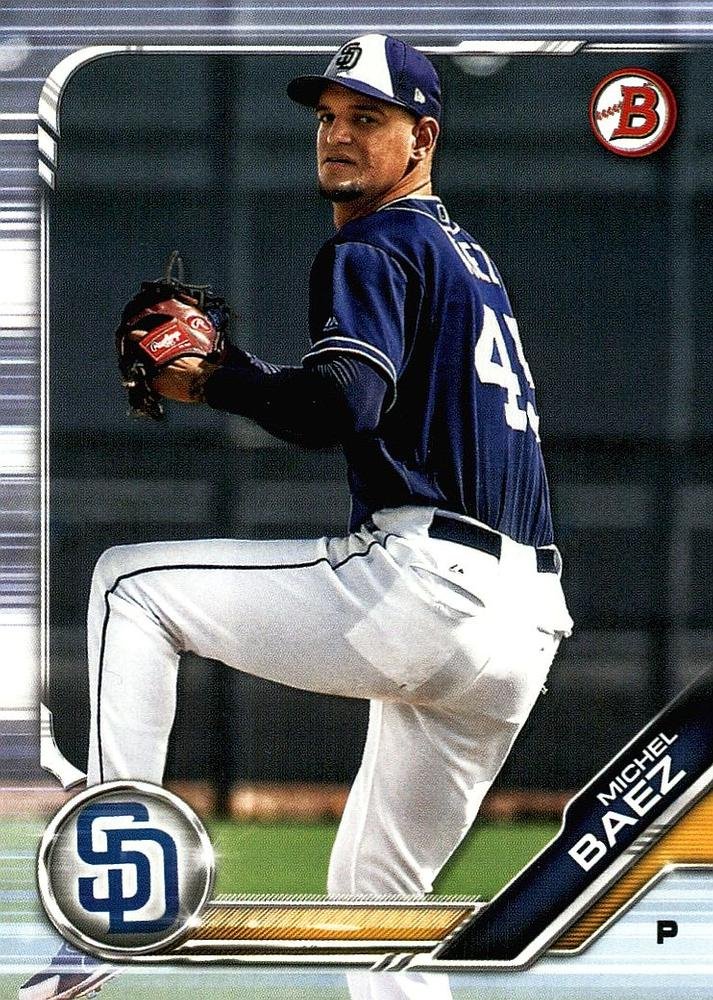 2019 Bowman Prospects BP106 - Michael Baez, San Diego Padres