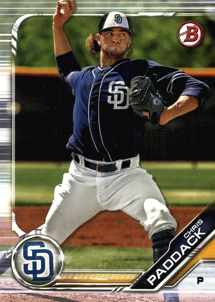 2019 Bowman Prospects BP55 - Chris Paddack, San Diego Padres