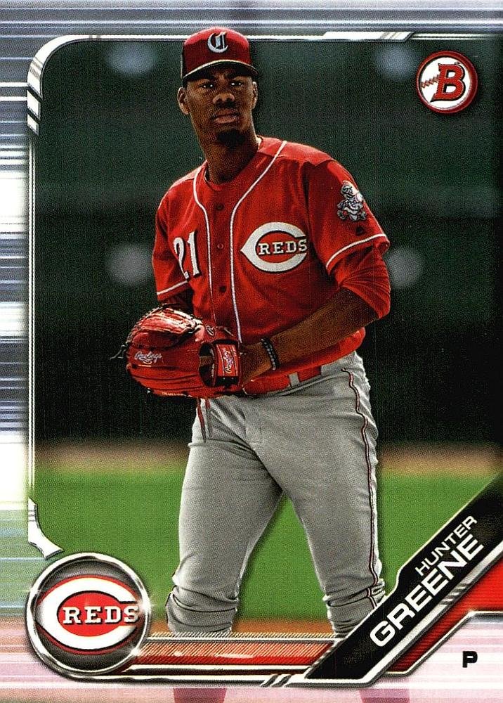 2019 Bowman Prospects BP51 - Hunter Greene, Cincinnati Reds