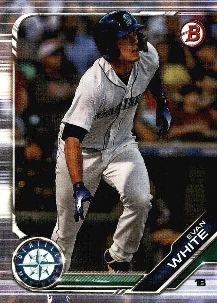 2019 Bowman Prospects BP31 - Evan White, Seattle Mariners