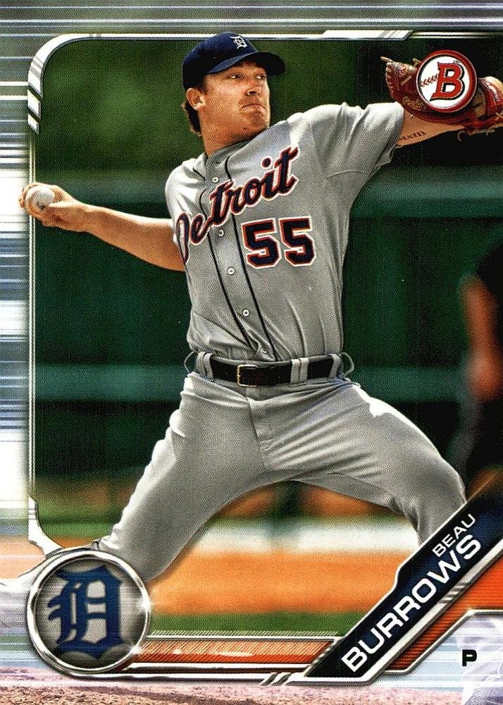 2019 Bowman Prospects BP26 - Beau Burrows, Detroit Tigers