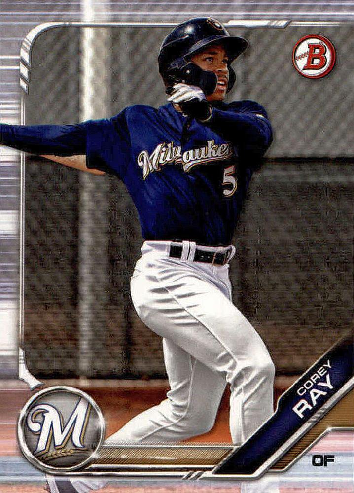 2019 Bowman Prospects BP12 - Corey Ray, Milwaukee Brewers