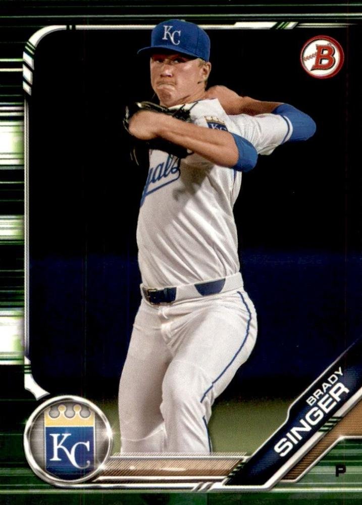 2019 Bowman Prospects Camo BP110 - Brady Singer, Kansas City Royals